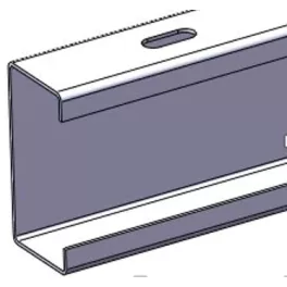 Földi tartószerkezet rendszerelem 1619 mm S350GD acél