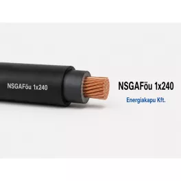 Speciális gumikábel 1x240 mm² fekete