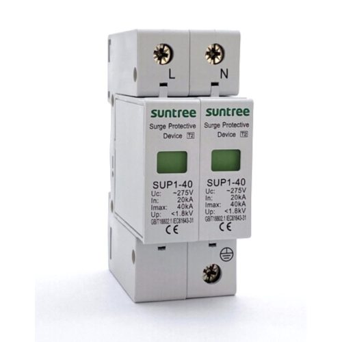 AC Túlfeszültség védelem SUNTREE 2P SUP1-40 T2 275V AC 20-40KA