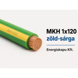 MKH 1x120 mm2 zöld-sárga kábel