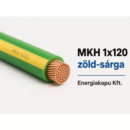 MKH 1x120 mm2 zöld-sárga kábel